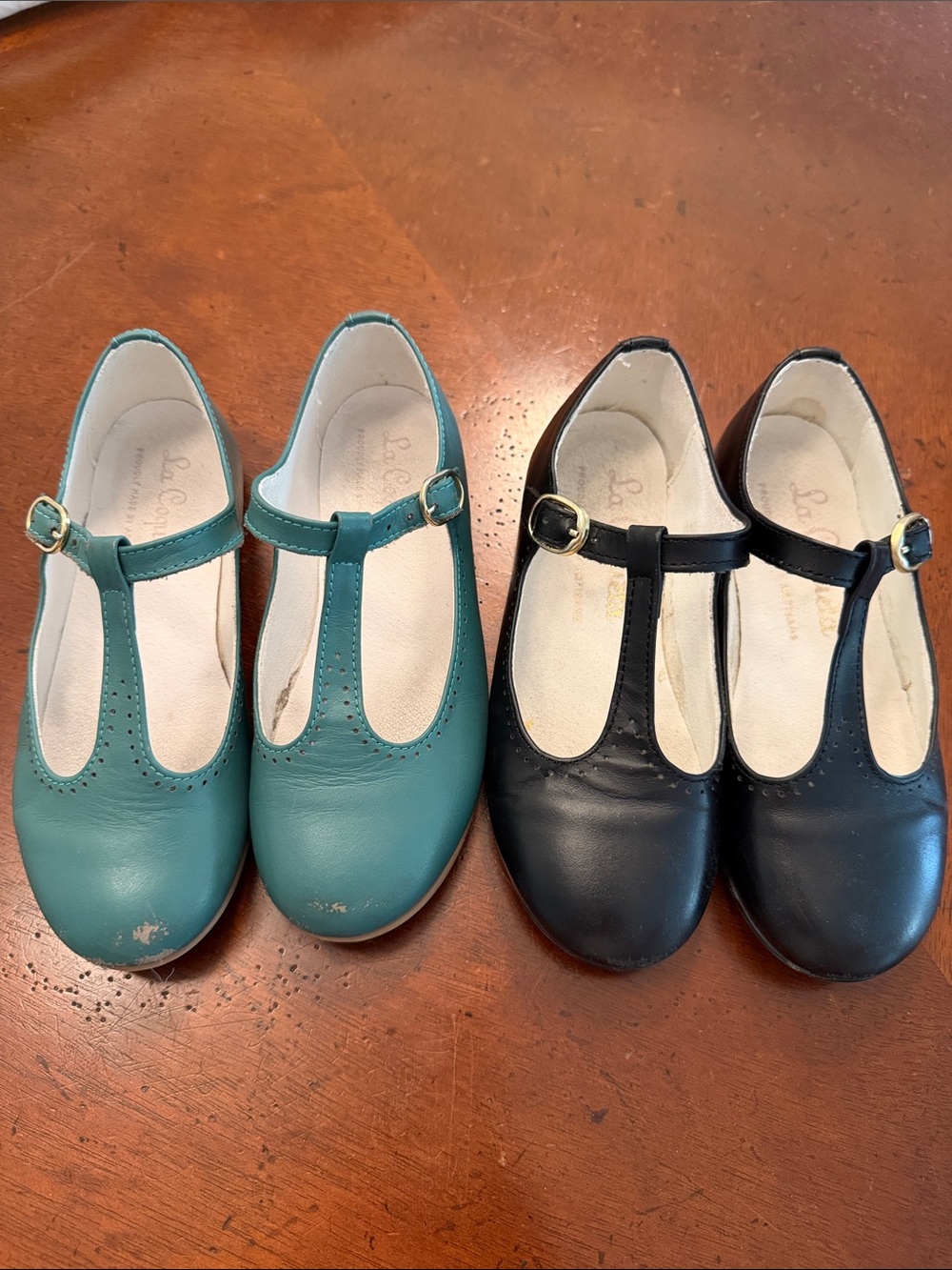 Lot of 2 La Coqueta Girls T-Strap Shoes EU 27